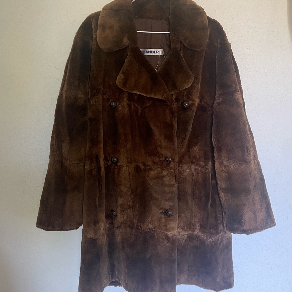 Jil Sander fur coat